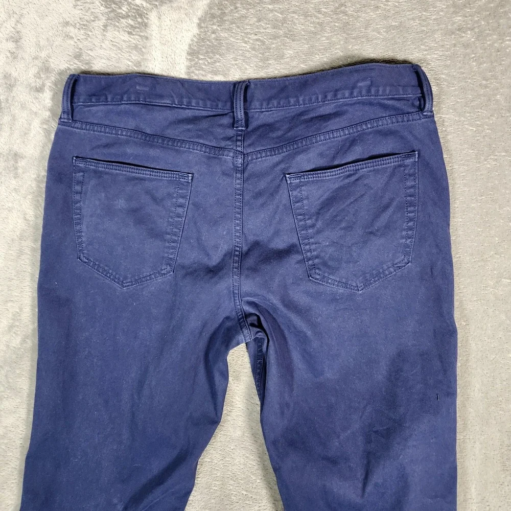 Banana Republic Pants Men's 35X30 Blue Traveler Slim‎ Twill Spring Navy